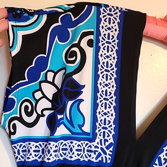 Bailey Blue Colorful Blue Paisley Bandana Dress - Picture 3 of 5